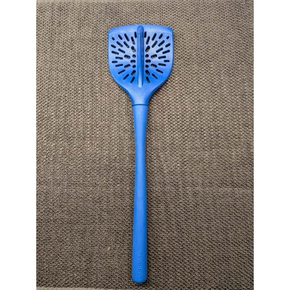 Tovolo for Sur La Table Silicone Scoop & Strain Tool Royal Blue Kitchen‎ Gadget